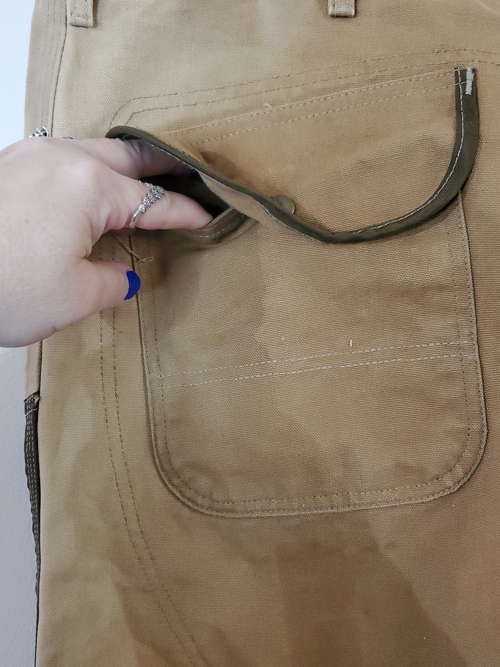 Vintage Carhartt Union Made Double Knee Hunting Pants Size 46×32 Briar Protect - Picture 7 of 15
